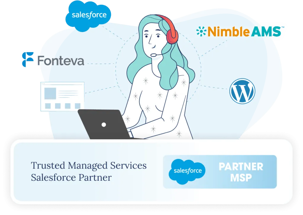 ms-page-illustration Salesforce Managed Services