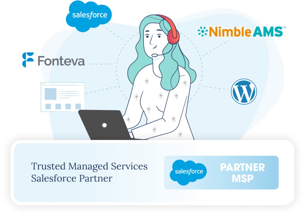 ms-page-illustration Salesforce Managed Services