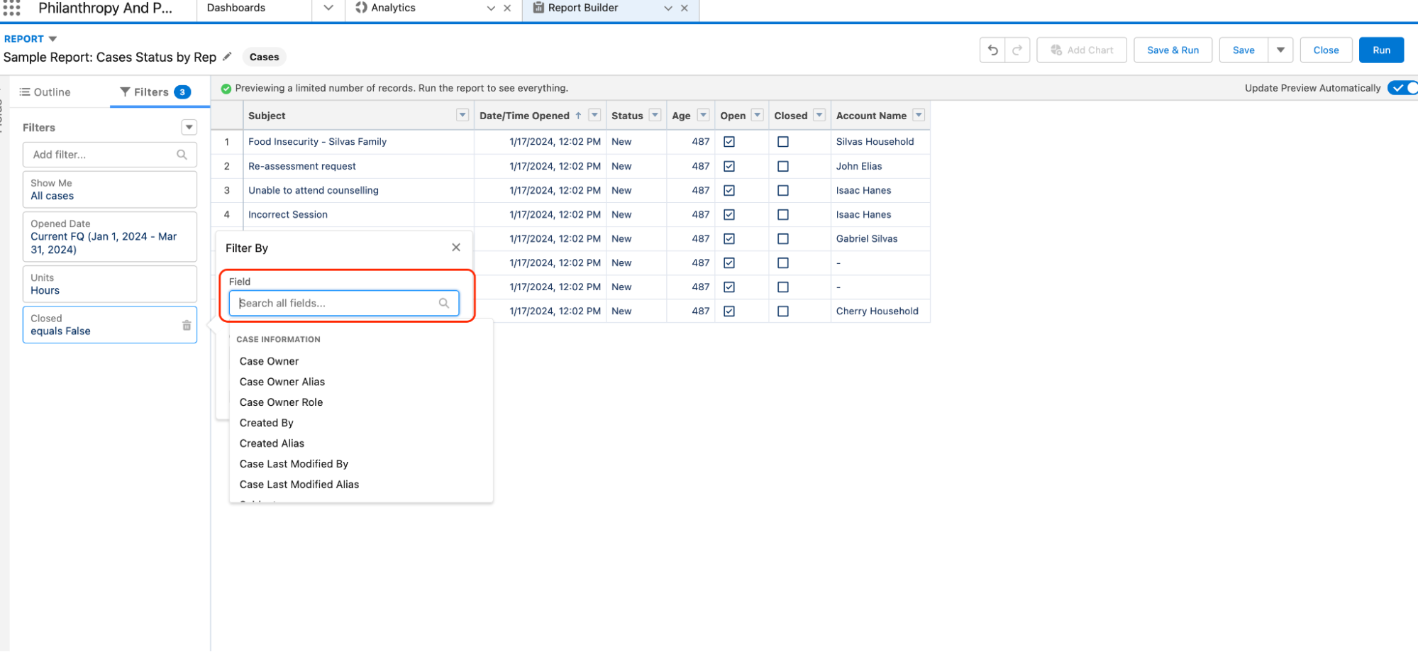 Edit Salesforce Report Filters Seamlessly 